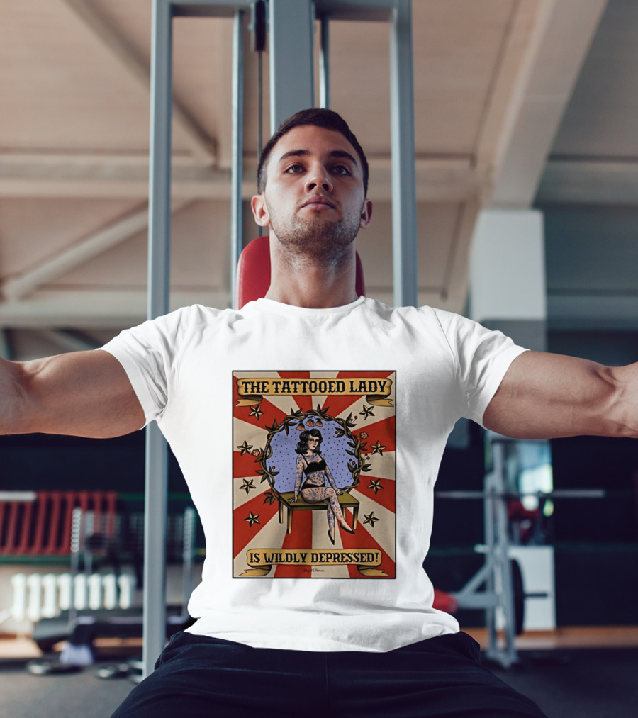 The Tattooed Lady Is Wildly Depressed Vintage Circus T-Shirt