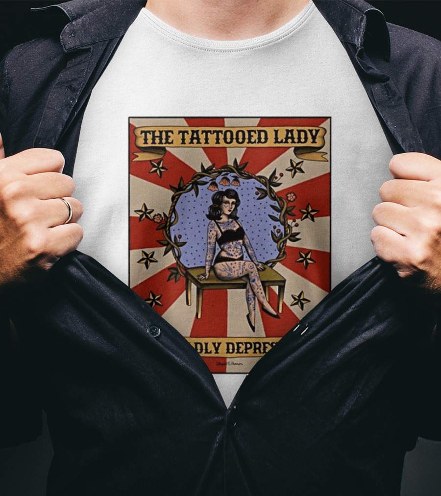 The Tattooed Lady Is Wildly Depressed Vintage Circus T-Shirt
