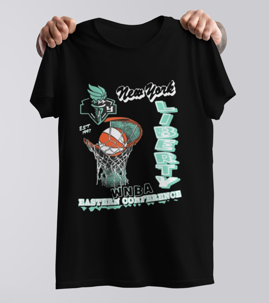 New York Liberty WNBA Eastern Conference 47Brand Store 47 Foundation T-Shirt