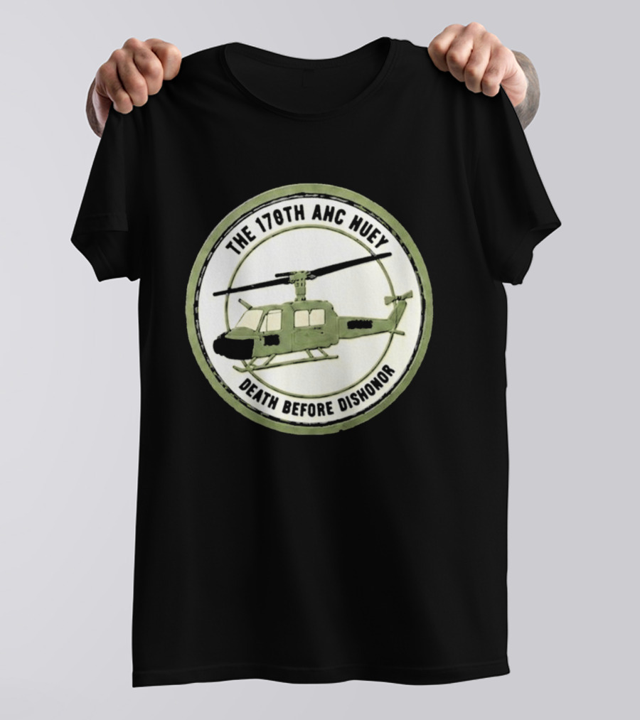 The 178th AHC Huey Death Before Dishonor Helicopter T-Shirt