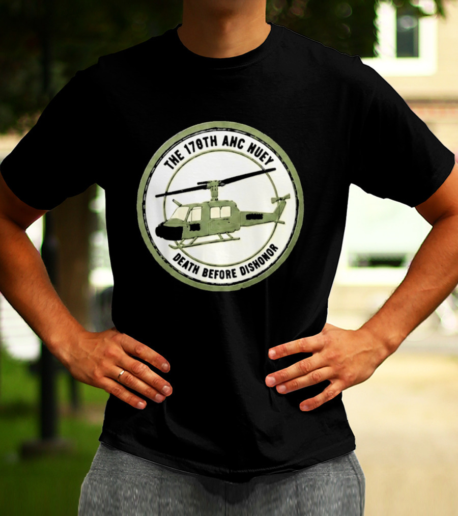 The 178th AHC Huey Death Before Dishonor Helicopter T-Shirt