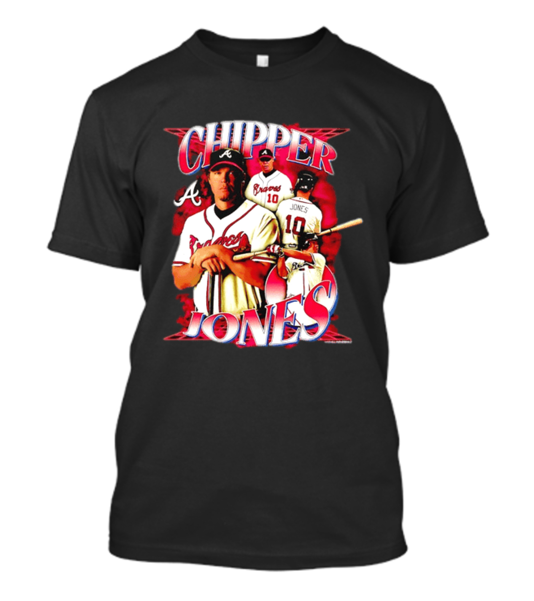 Chipper Jones Atlanta Braves Number 10 MLB Legend T-Shirt