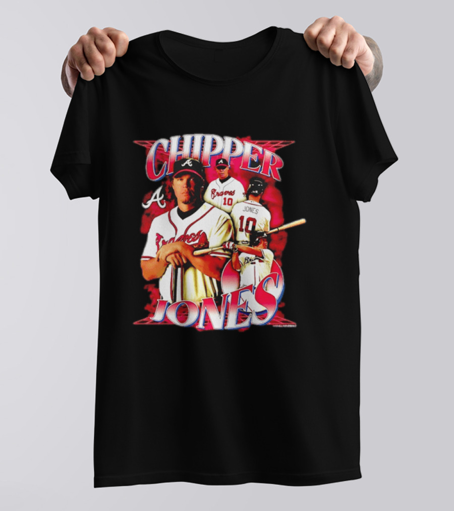 Chipper Jones Atlanta Braves Number 10 MLB Legend T-Shirt