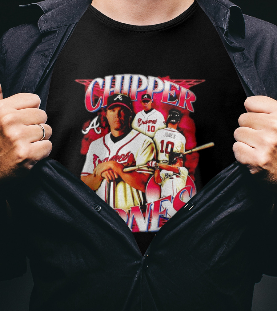 Chipper Jones Atlanta Braves Number 10 MLB Legend T-Shirt