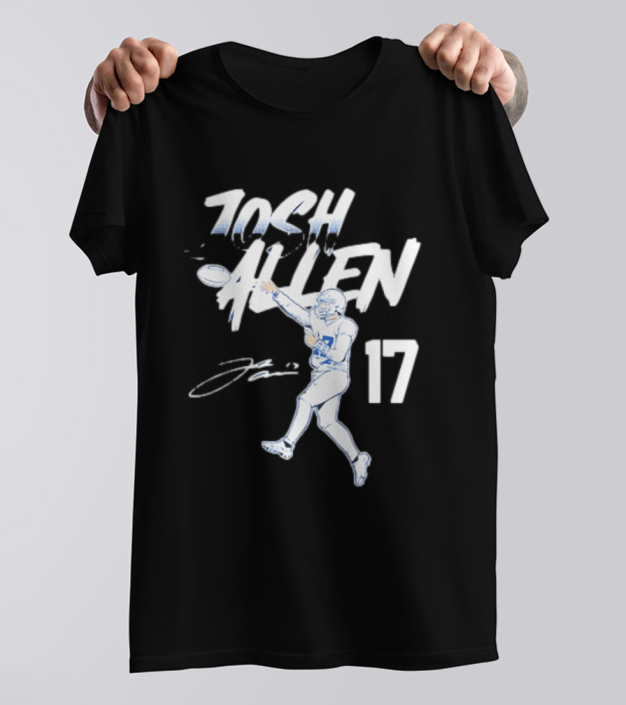 Josh Allen 17 Buffalo Bills Throwing T-Shirt