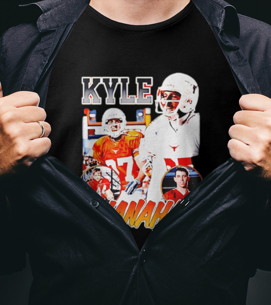 Kyle Shanahan Texas Longhorns Football Legend Player Number 17 T-Shirt