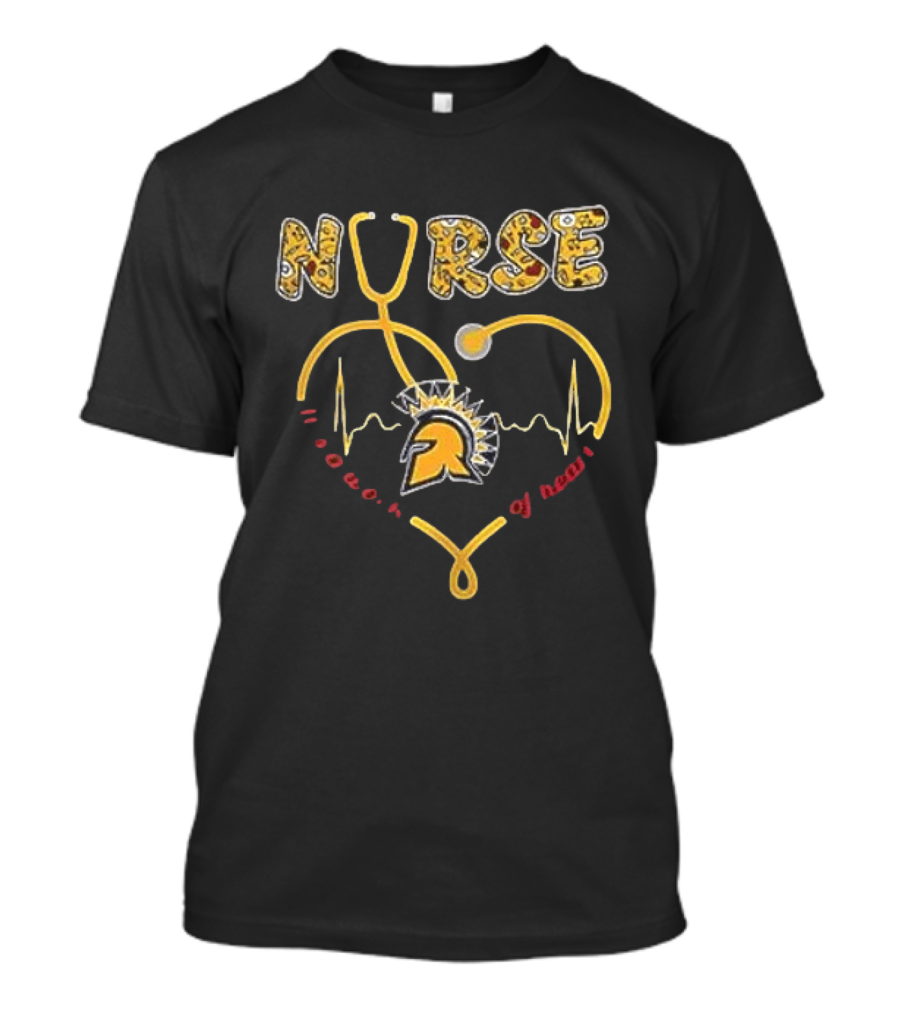 Detroit Lions United States Coast Guard 2026 Nurse Power Of Heart Stethoscope EMT Lions Helmet T-Shirt