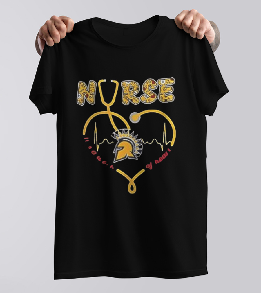 Detroit Lions United States Coast Guard 2026 Nurse Power Of Heart Stethoscope EMT Lions Helmet T-Shirt