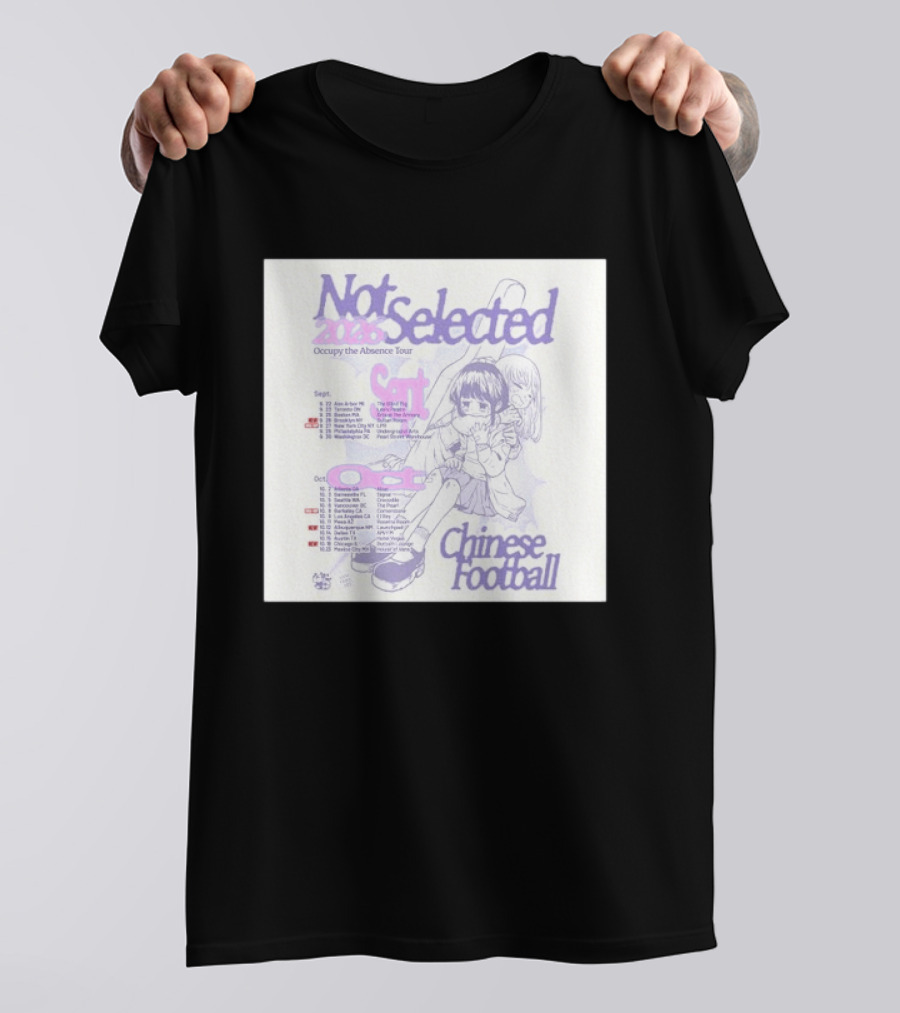 Not Selected 2026 Occupy The Absence Tour Chinese Football Anime T-Shirt