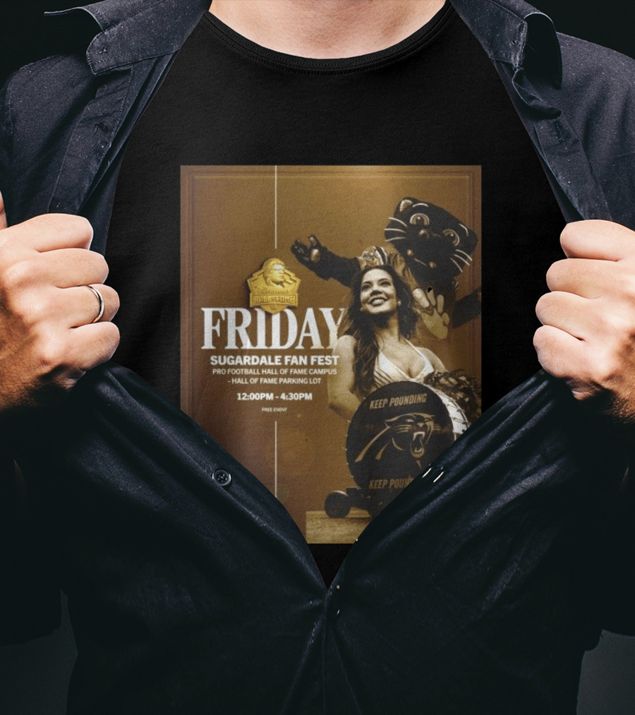 Friday Sugardale Fan Fest Pro Football Hall Of Fame Campus Keep Pounding Event 12PM 4:30PM Free Entry T-Shirt