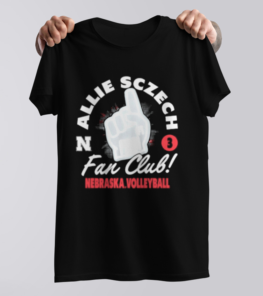Allie Sczech Fan Club Nebraska Volleyball 3 T-Shirt
