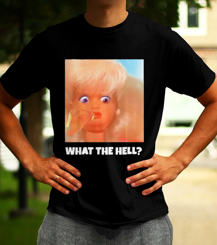 What The Hell Doll Meme Reaction Funny Expression T-Shirt