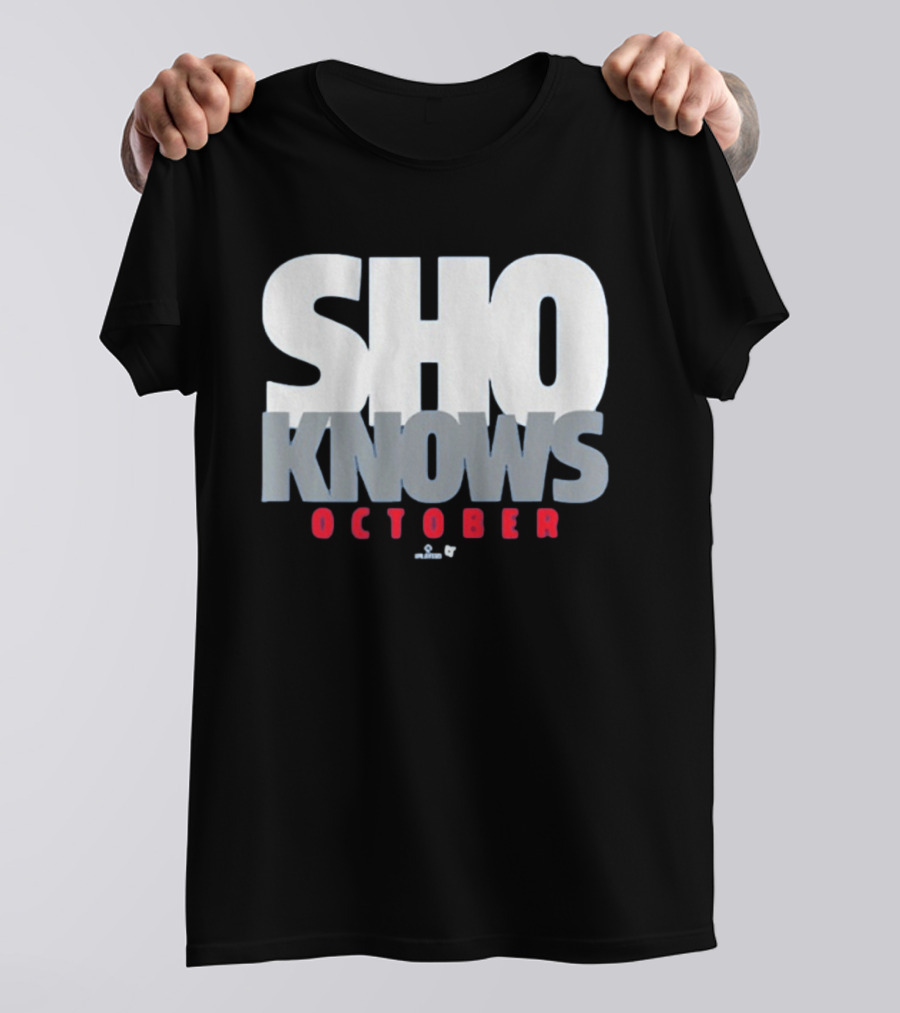 Shohei Ohtani Sho Knows October Bold Statement Athlete T-Shirt
