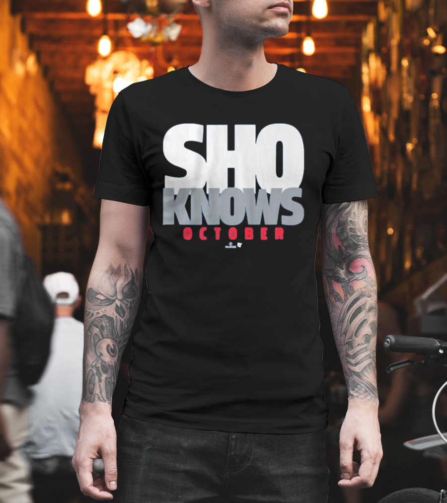 Shohei Ohtani Sho Knows October Bold Statement Athlete T-Shirt