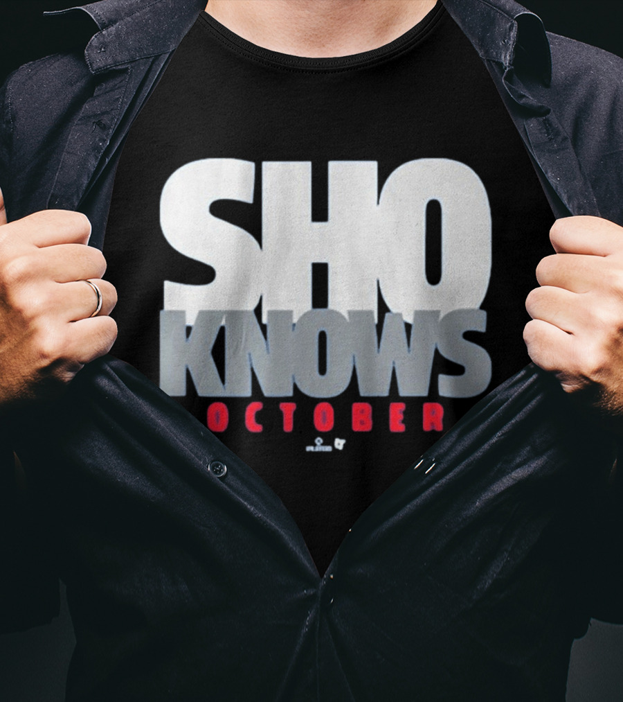 Shohei Ohtani Sho Knows October Bold Statement Athlete T-Shirt