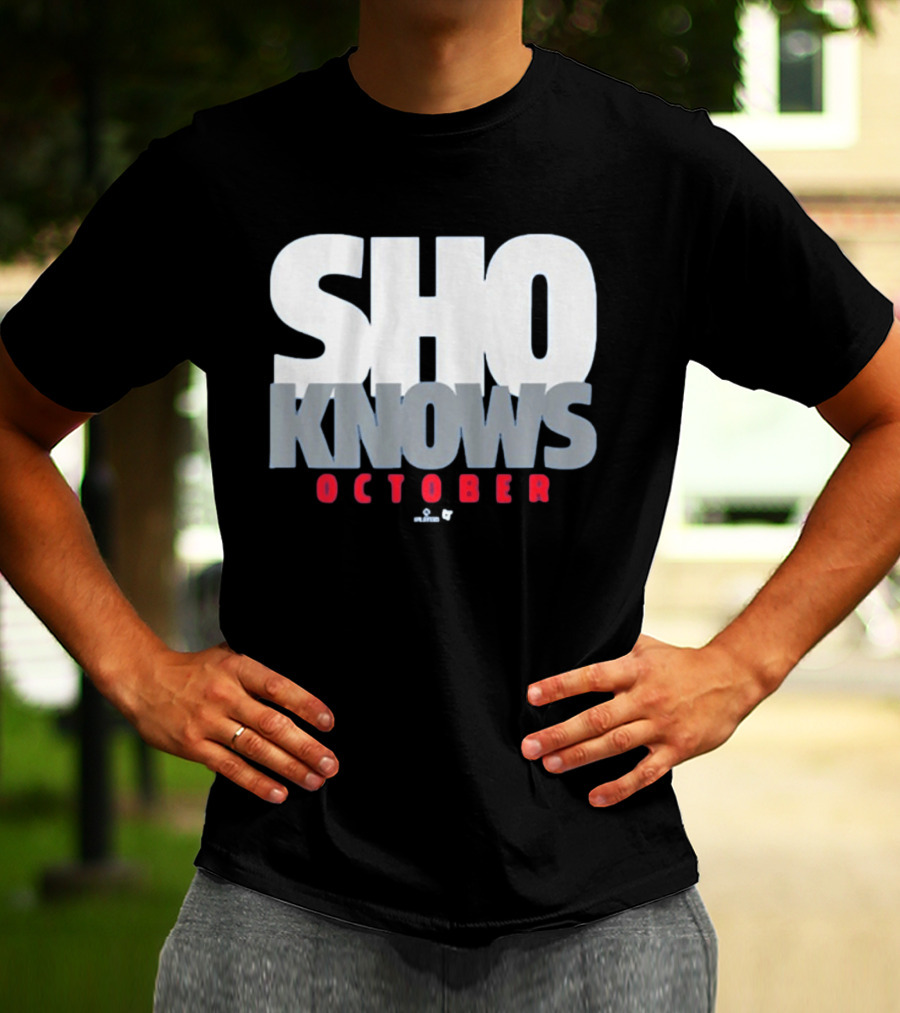 Shohei Ohtani Sho Knows October Bold Statement Athlete T-Shirt