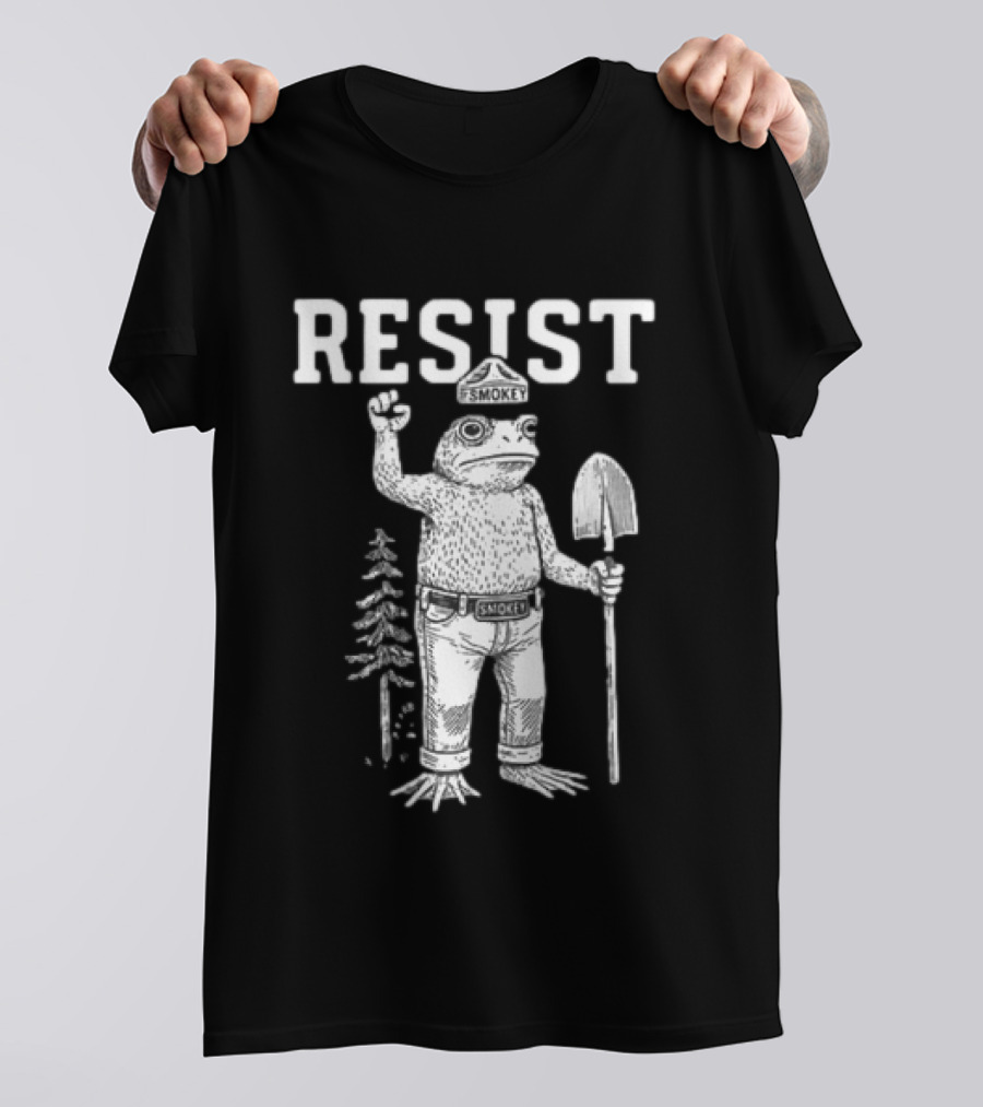 Resist Smokey Frog Portland Original Free Hat T-Shirt