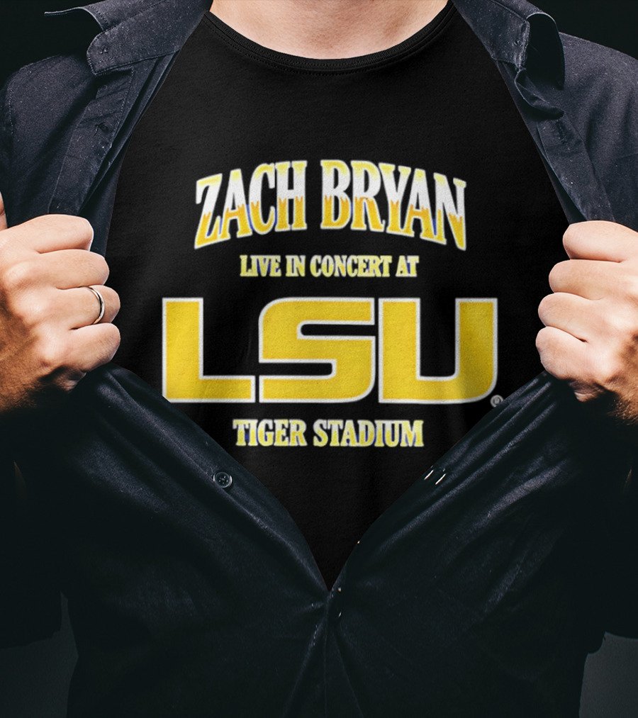 Zach Bryan Live In Concert At LSU Tiger Stadium T-Shirt