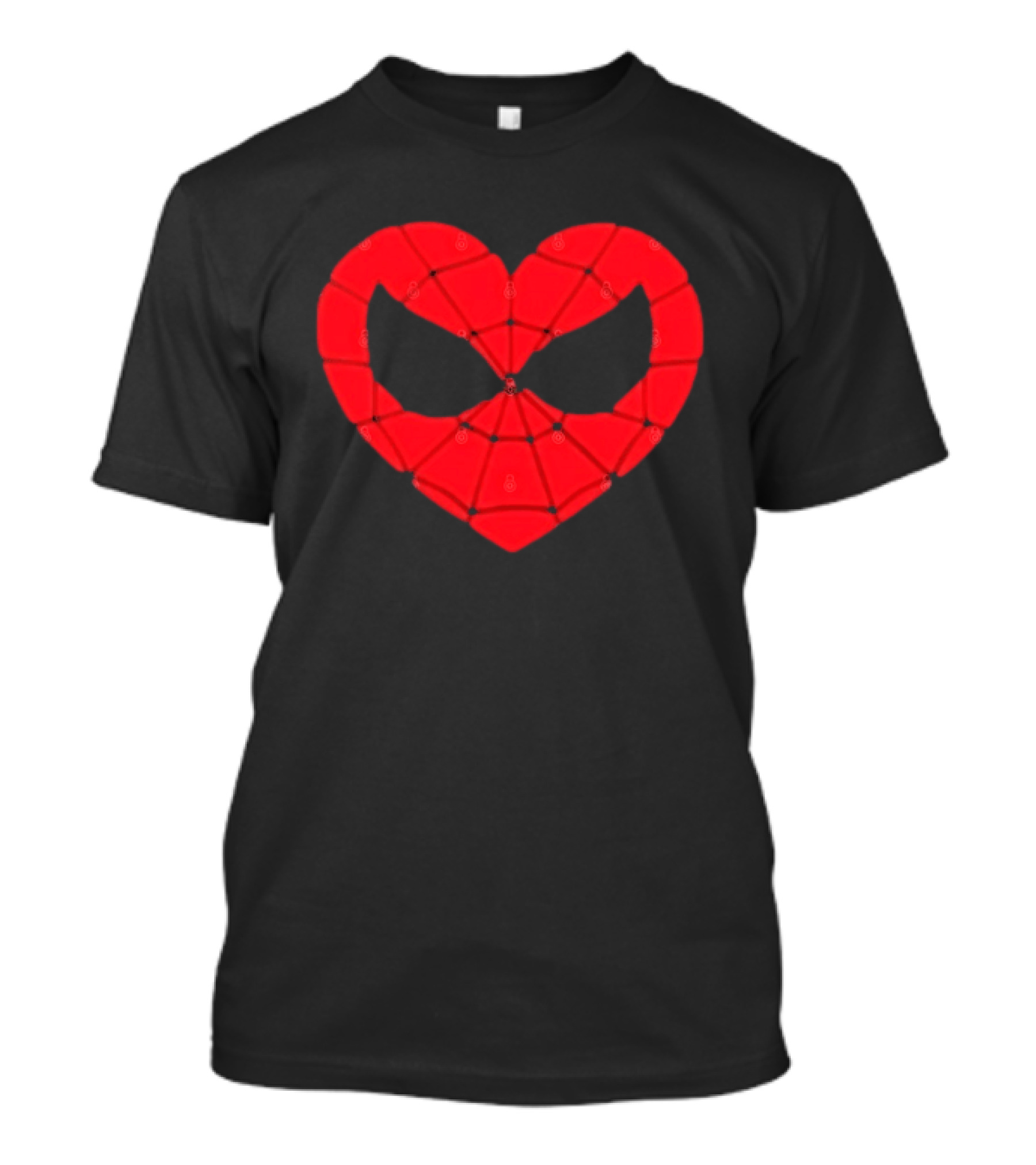 Spider Man Heart Web Mask Marvel Superhero T-Shirt