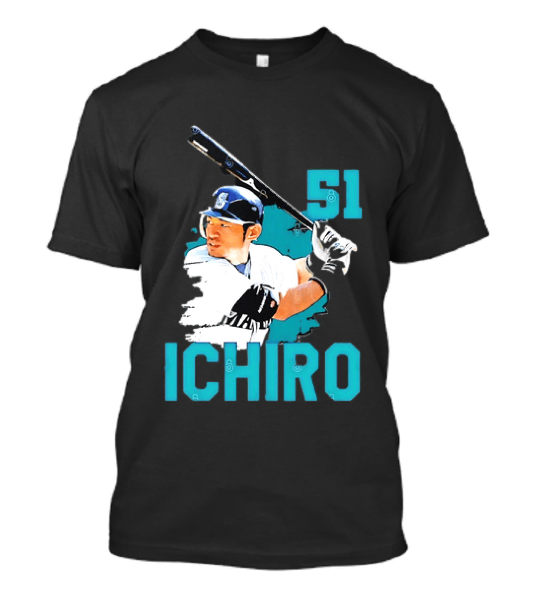 Ichiro Suzuki 51 Seattle Mariners MLB Baseball T-Shirt