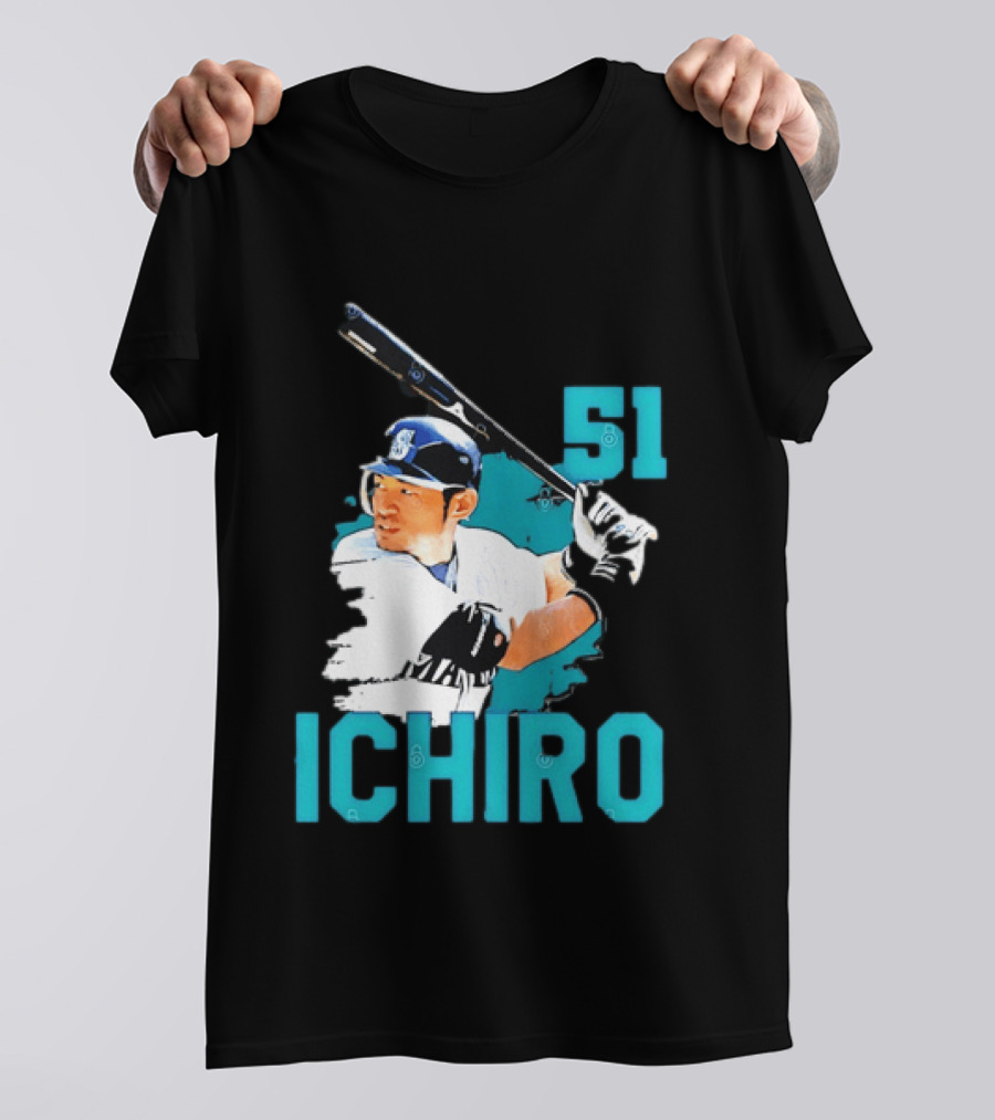 Ichiro Suzuki 51 Seattle Mariners MLB Baseball T-Shirt