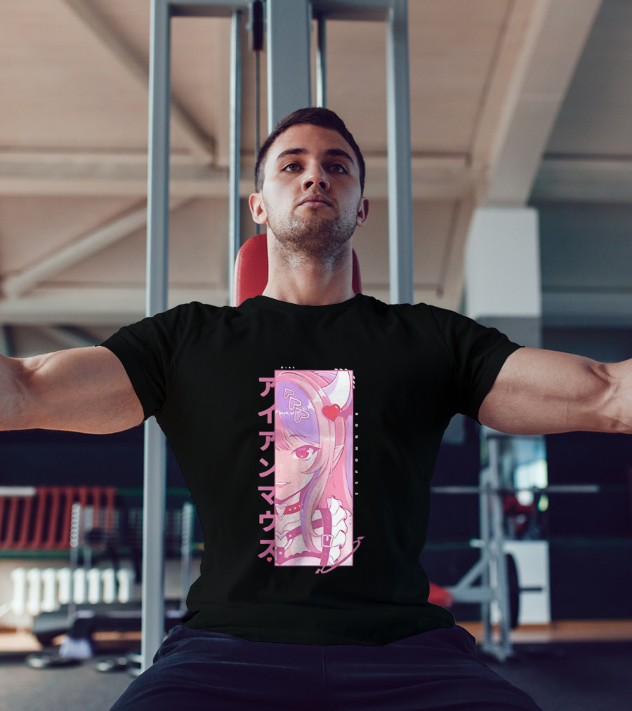 Ironmouse VTuber Kawaii Anime Katakana Panel T-Shirt