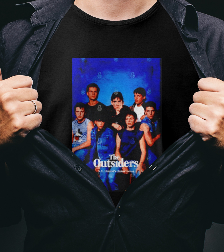 The Outsiders S E Hinton's Classic Novel Cover Group T-Shirt