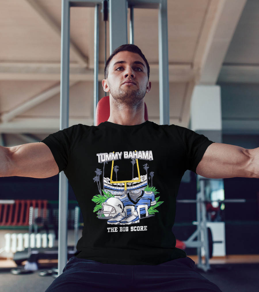 Tommy Bahama The Big Score Football Stadium Jersey And Gear T-Shirt