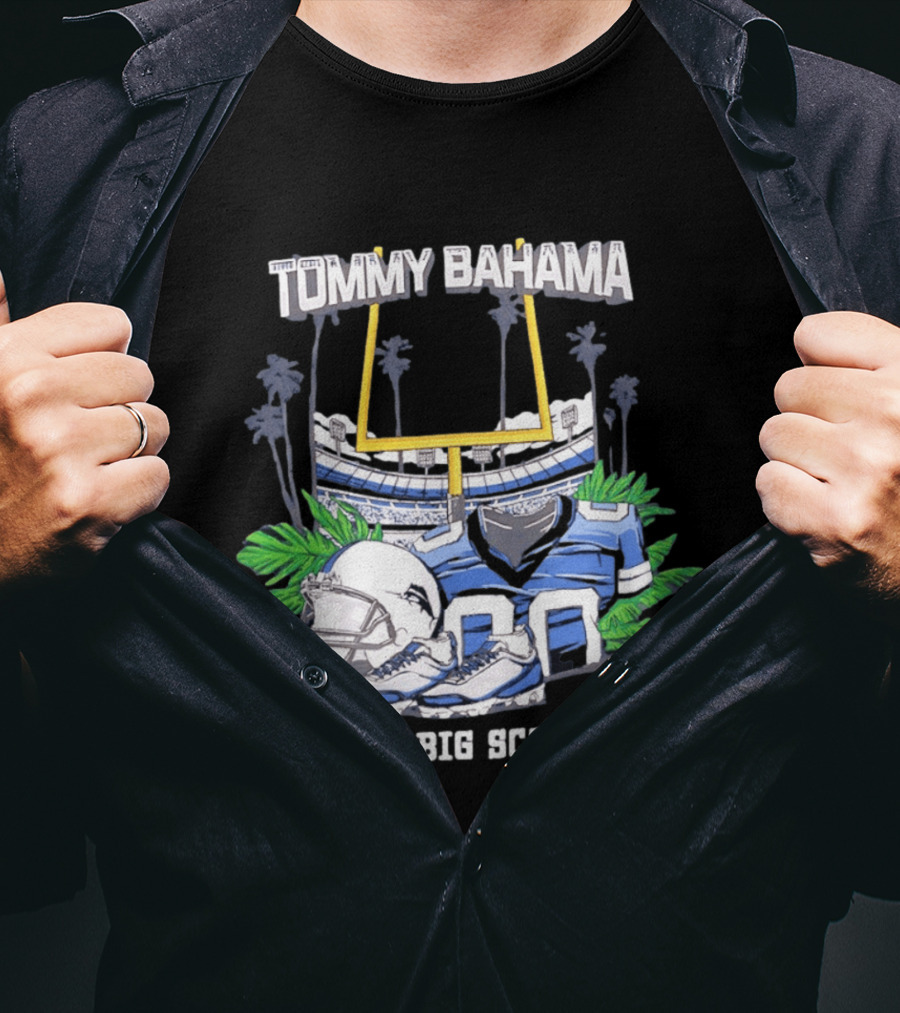 Tommy Bahama The Big Score Football Stadium Jersey And Gear T-Shirt