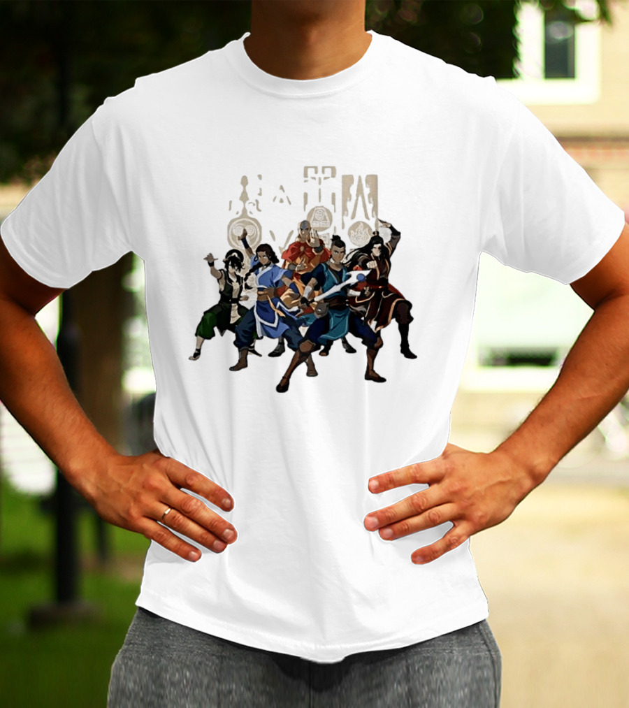 Avatar The Last Airbender Aang Katara Toph Sokka Zuko Elemental T-Shirt