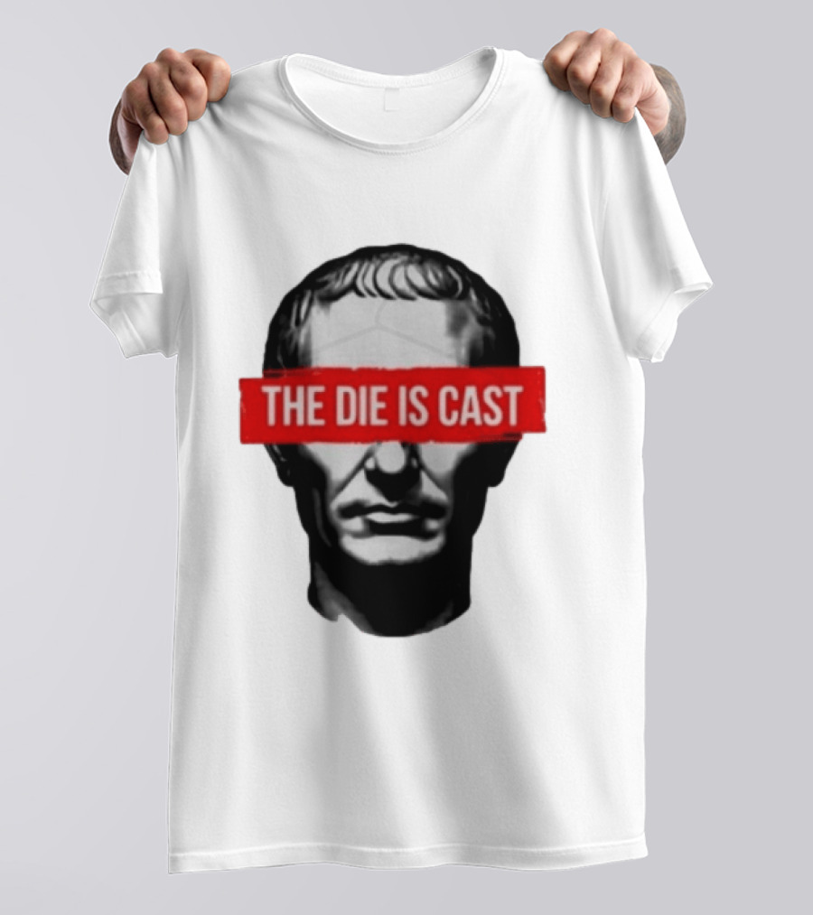 Julius Caesar The Die Is Cast Roman Historical Bust T-Shirt