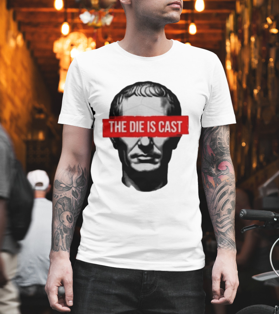 Julius Caesar The Die Is Cast Roman Historical Bust T-Shirt