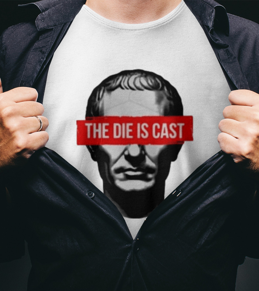 Julius Caesar The Die Is Cast Roman Historical Bust T-Shirt
