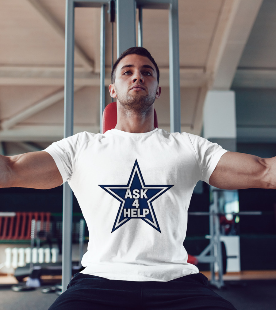Dallas Cowboys Classic Ask 4 Help Star T-Shirt
