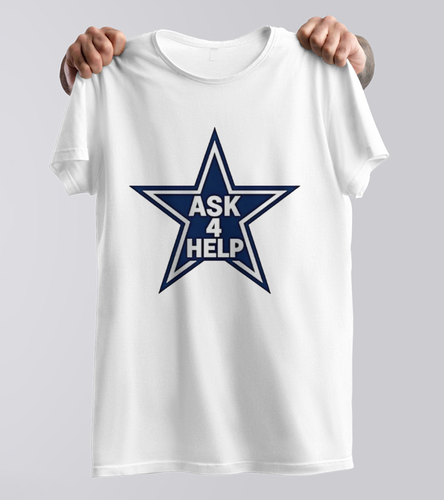 Dallas Cowboys Classic Ask 4 Help Star T-Shirt