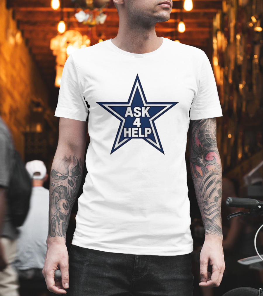 Dallas Cowboys Classic Ask 4 Help Star T-Shirt