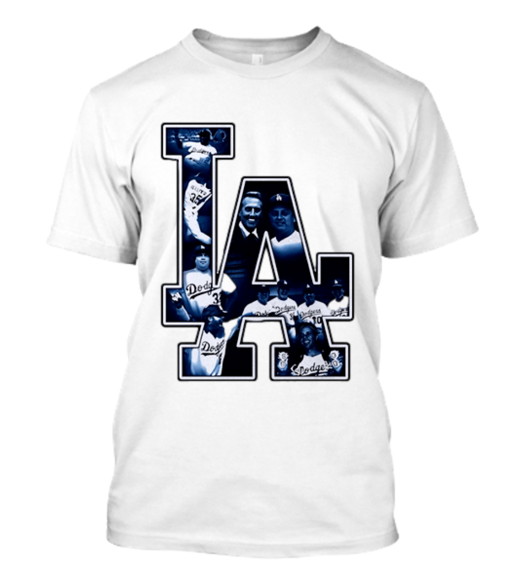 Los Angeles Dodgers Legends LA MLB Baseball Team Vintage Photography T-Shirt