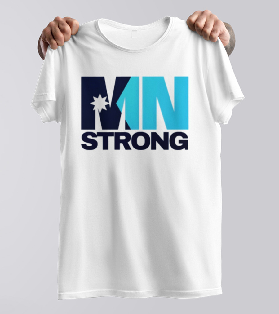 MN Strong Minneapolis Minnesota Kiss Cut Star T-Shirt