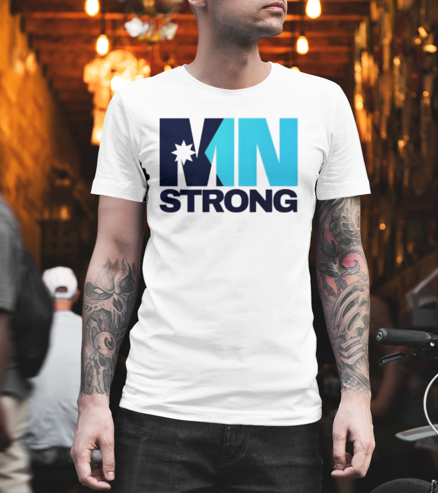 MN Strong Minneapolis Minnesota Kiss Cut Star T-Shirt