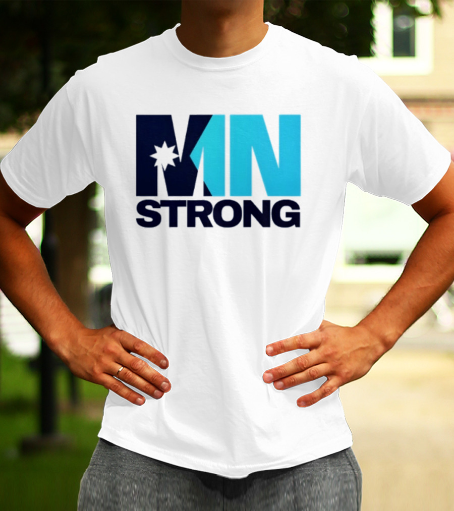 MN Strong Minneapolis Minnesota Kiss Cut Star T-Shirt