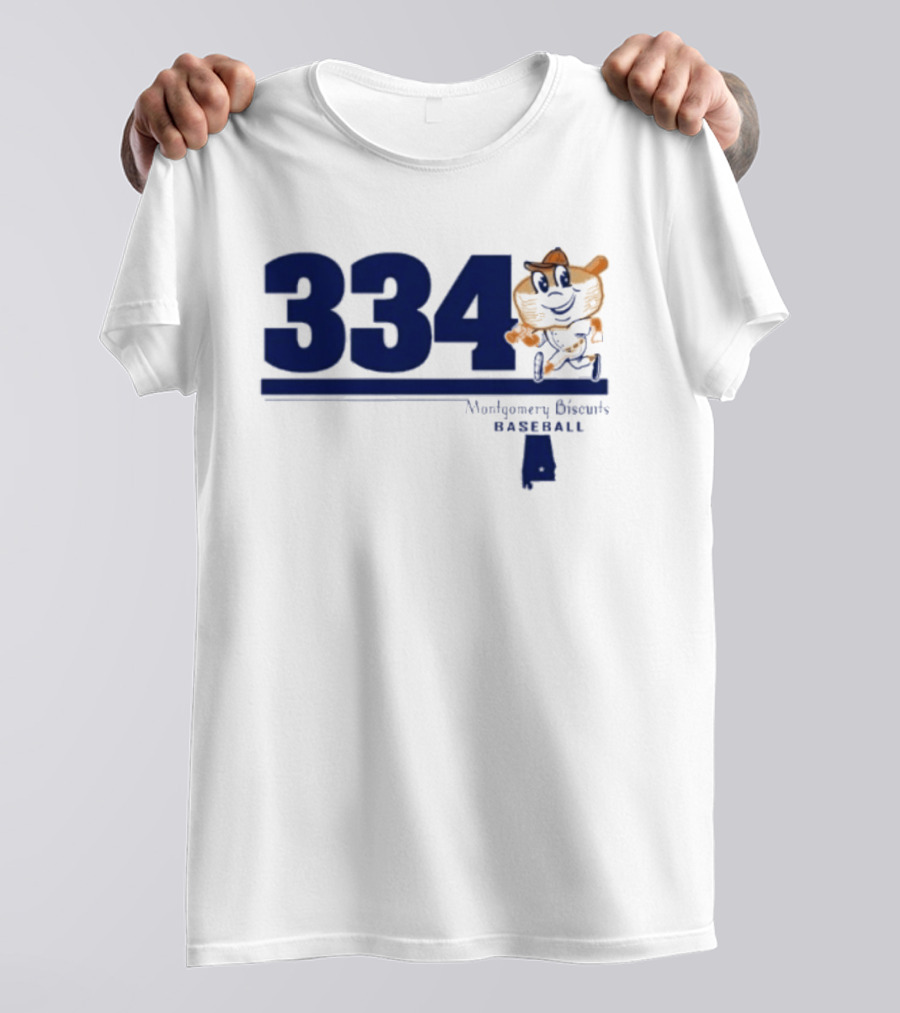 Montgomery Biscuits Baseball 334 Biscuits T-Shirt