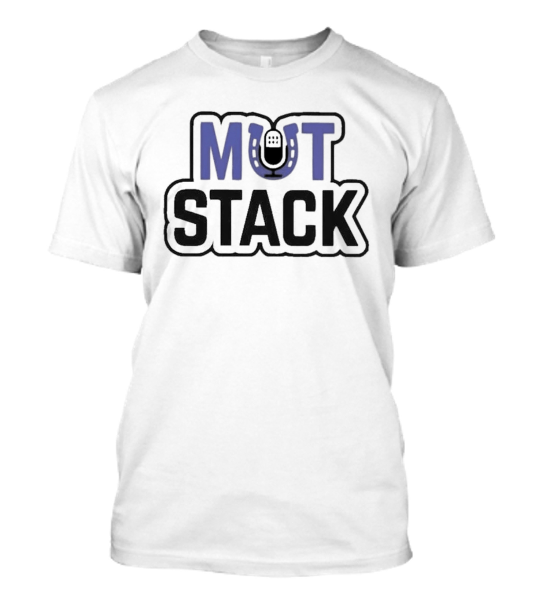 Mut Stack Horseshoe Iconography Blue And Black T-Shirt