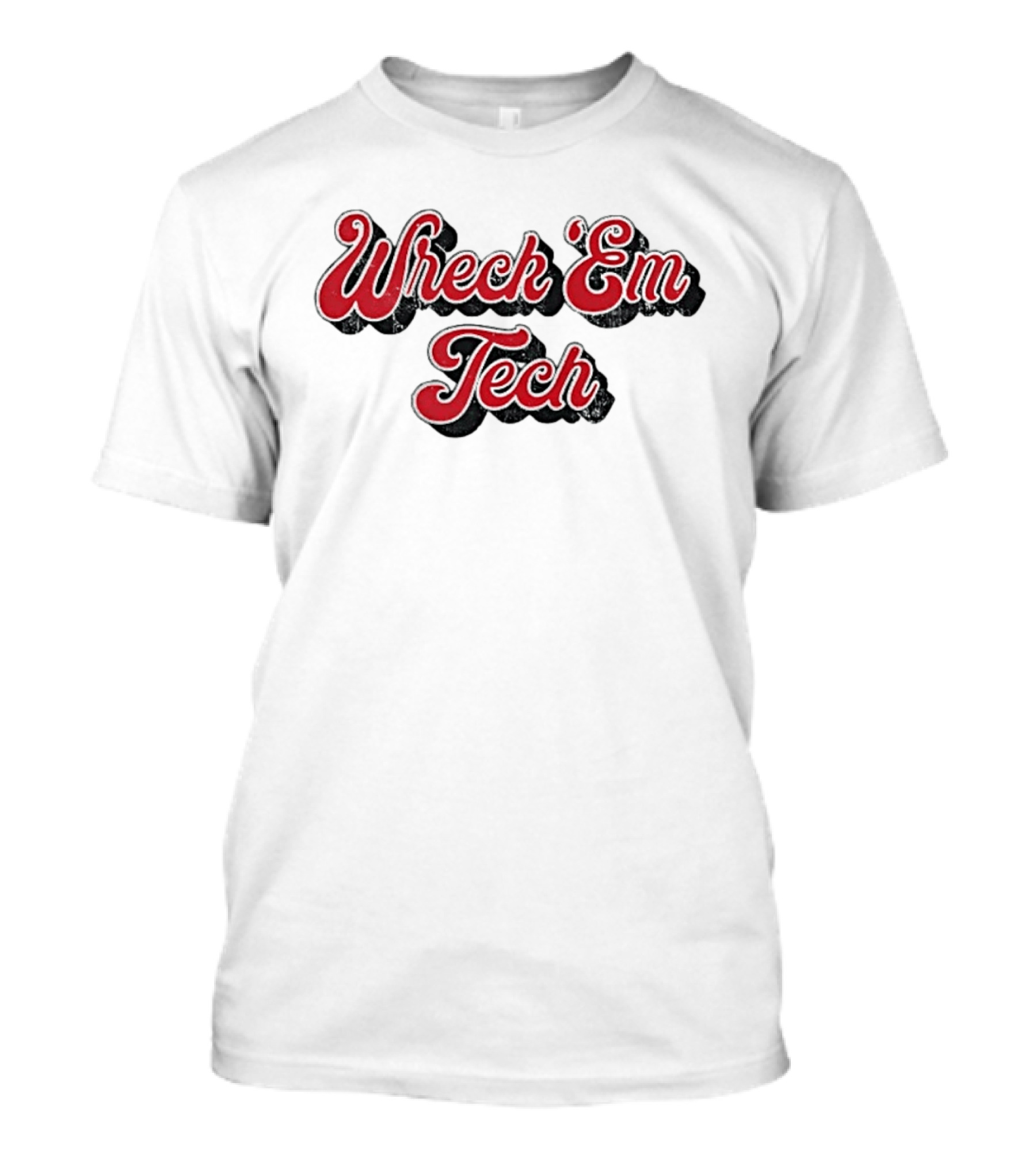 Wreck Em Tech Classic Texas Tech 70s Script T-Shirt
