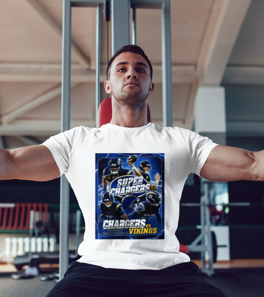 Super Chargers Vs Vikings Thursday Night Football 2025 T-Shirt