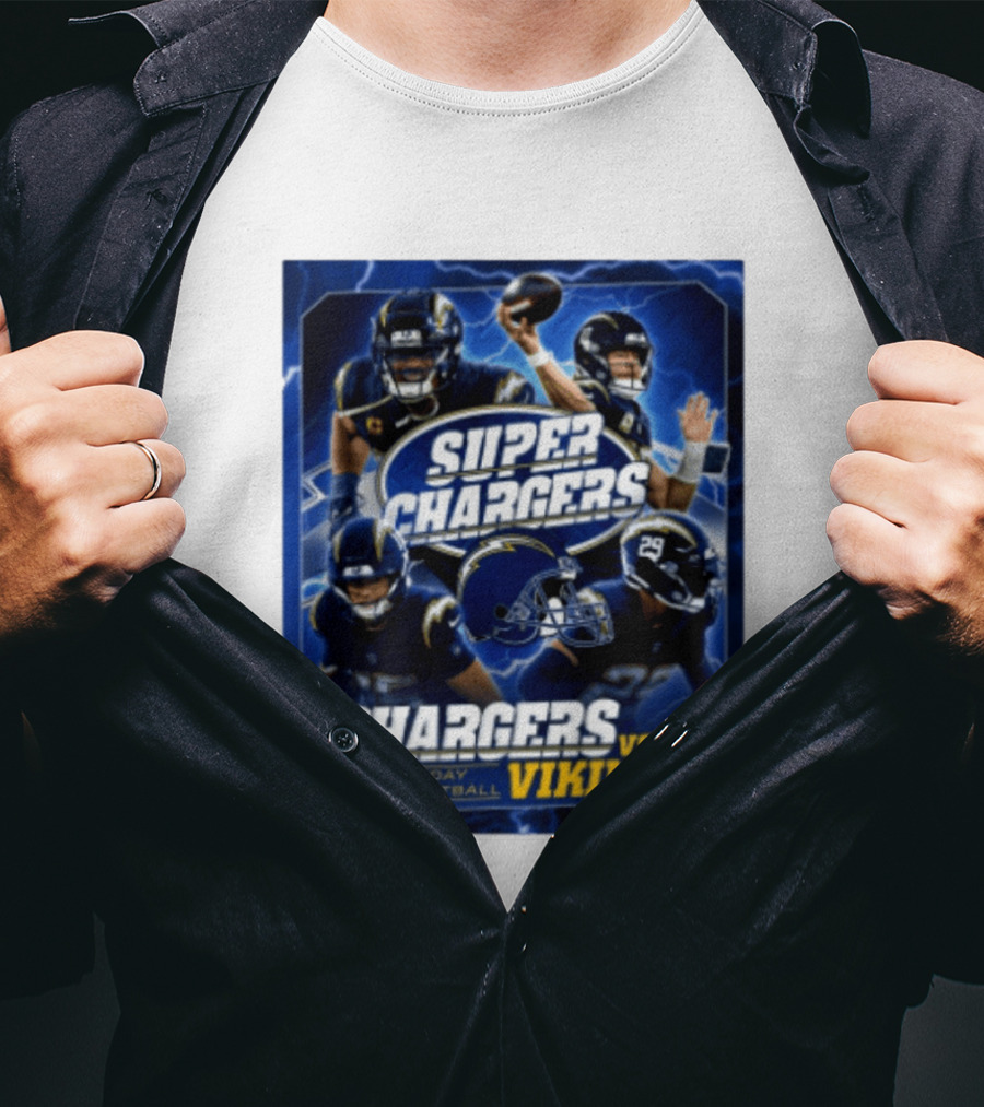 Super Chargers Vs Vikings Thursday Night Football 2025 T-Shirt