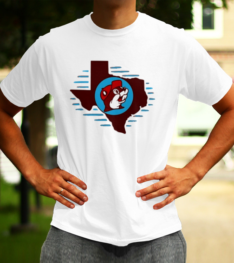 Buc Ees Texas Beaver Icon State Outline Trending T-Shirt