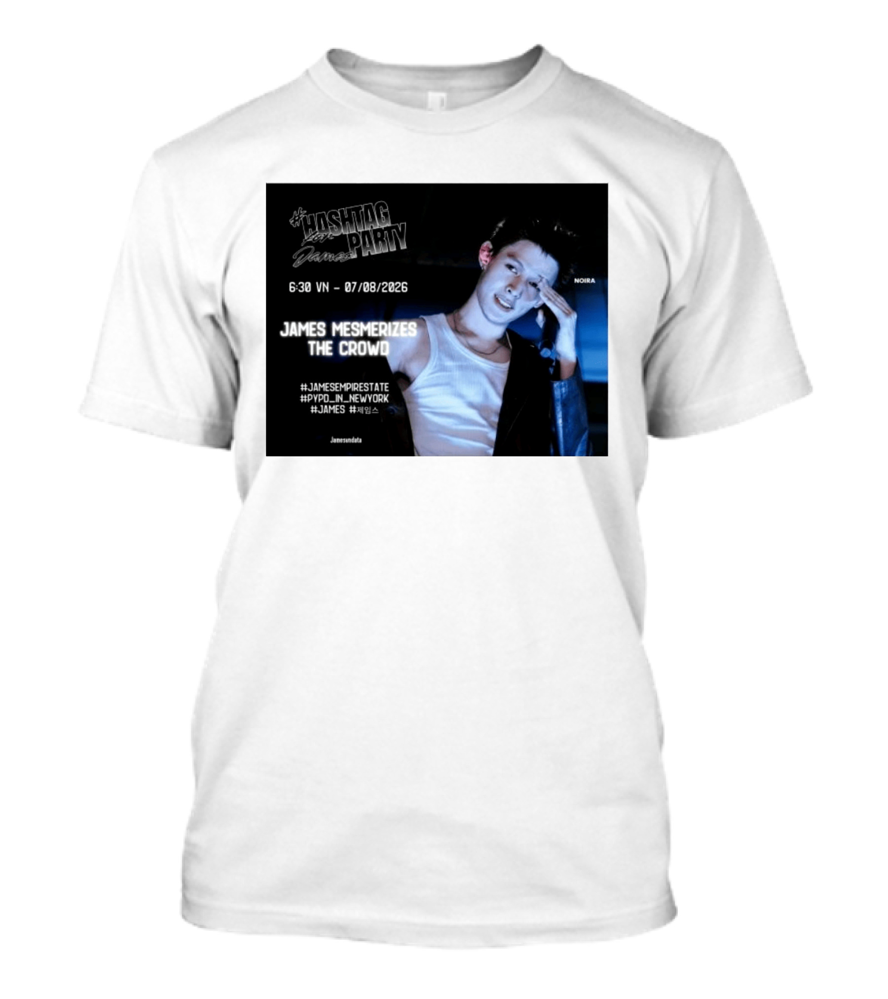 Hashtag Party With James PYPD Tour New York Crowd Mesmerized 07/08/2026 T-Shirt