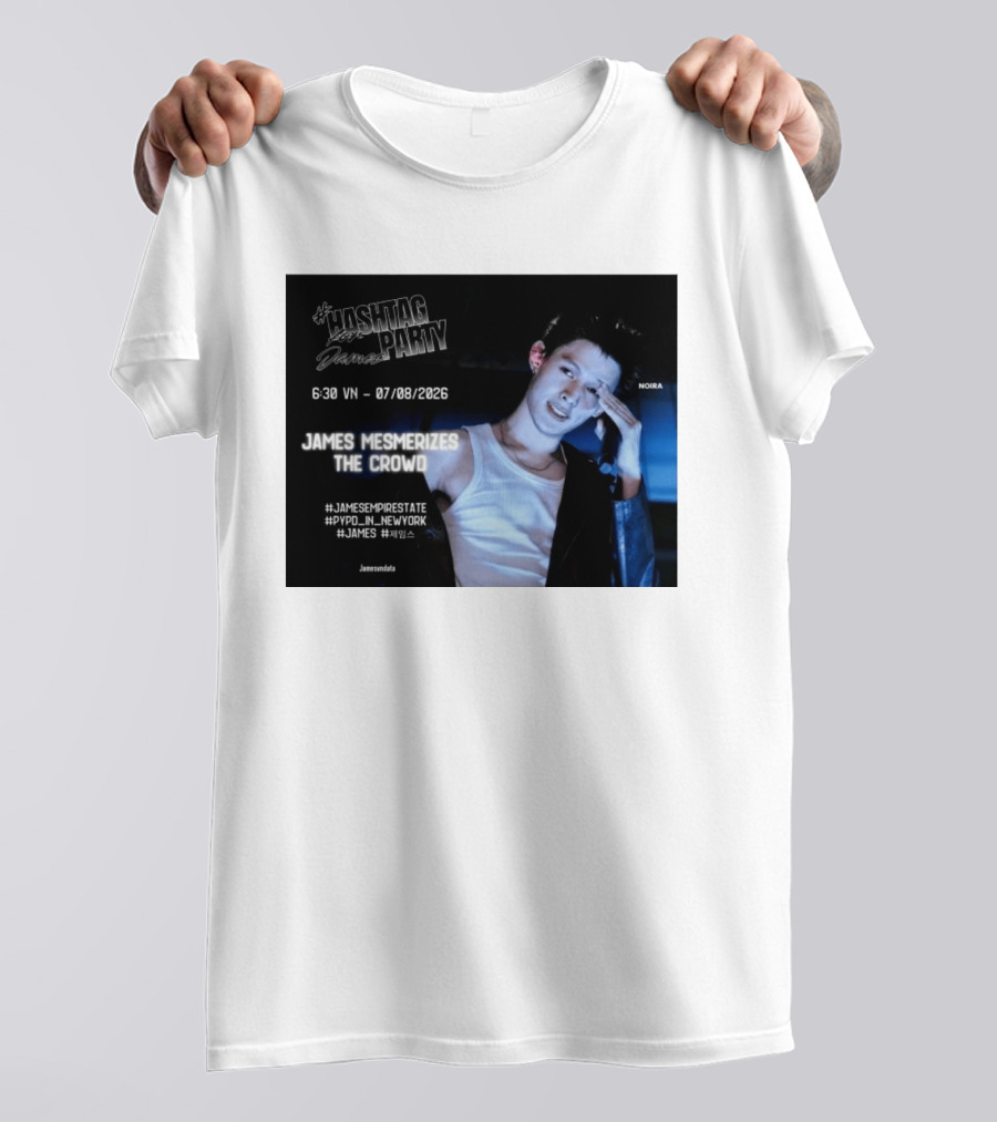 Hashtag Party With James PYPD Tour New York Crowd Mesmerized 07/08/2026 T-Shirt