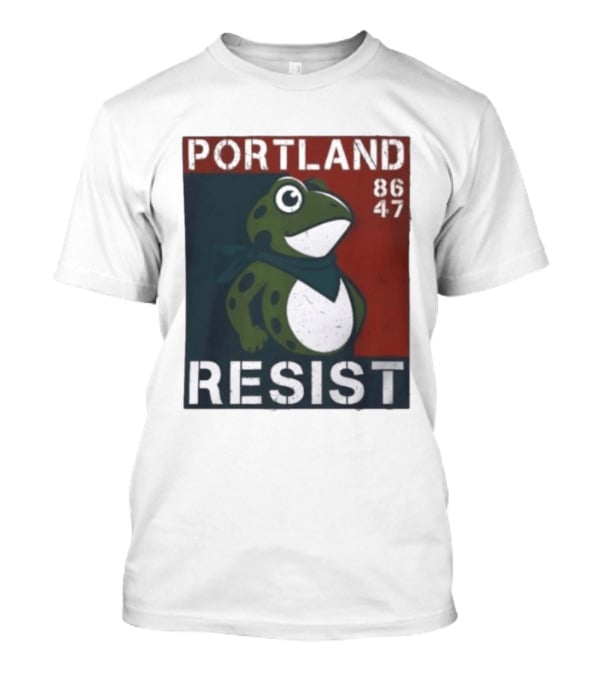 Portland Resist Frog 86 47 Protect The Frogs Trending Men T-Shirt