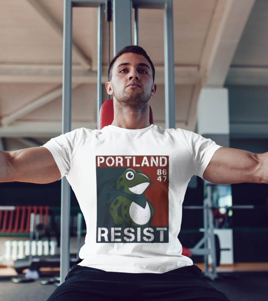 Portland Resist Frog 86 47 Protect The Frogs Trending Men T-Shirt